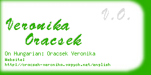 veronika oracsek business card